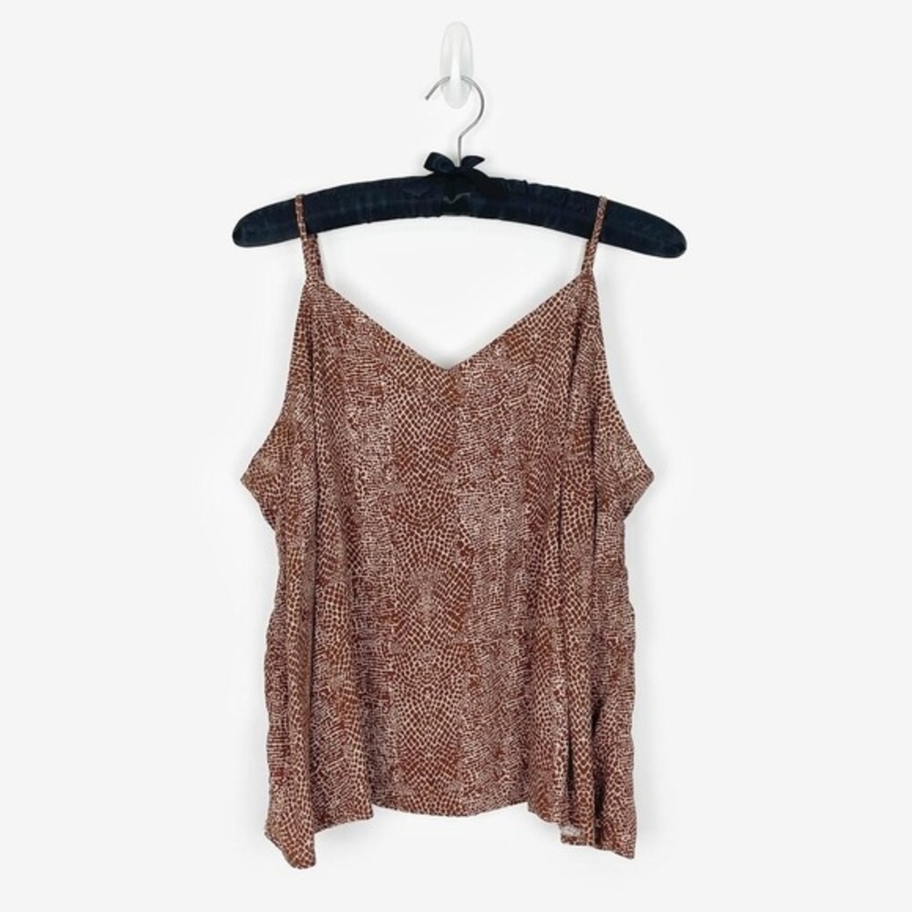 A New Day Animal Print Cami Size XXL Brown Plus Size Casual Earth‎ Girl Summer